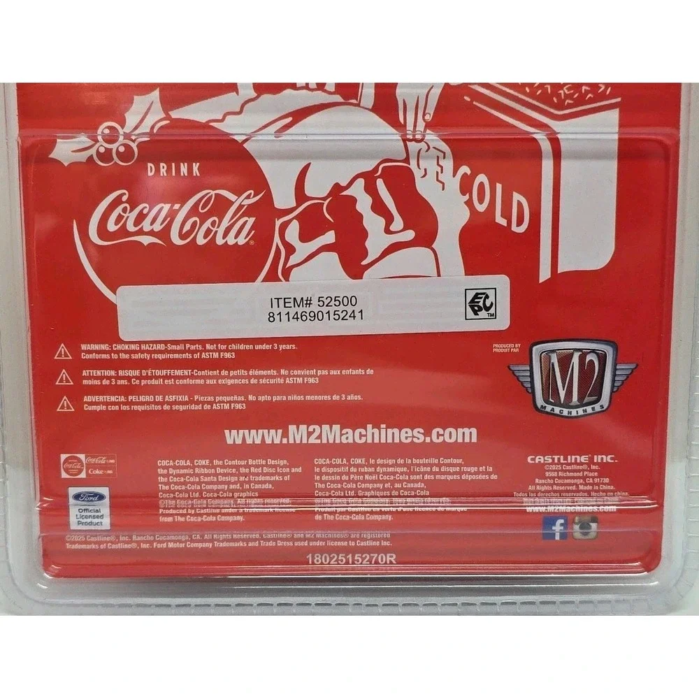 M2 Machines Coca-Cola‎ Santa 1966 Ford Bronco Christmas 2025 Gold Rare In Hand